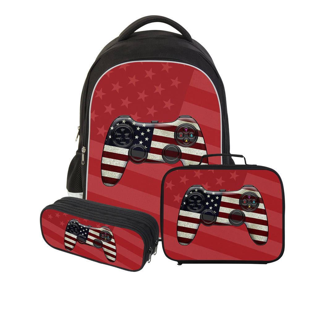 더블 배낭 3 피스 세트 미국 국기