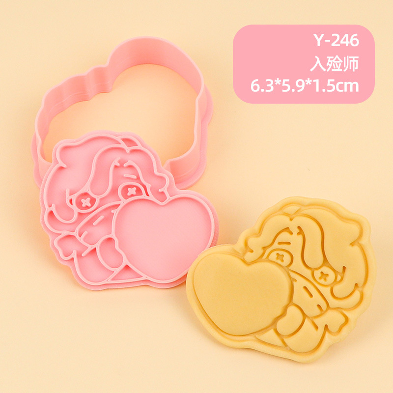 Juego de Moldes para Galletas 3D Personajes de Anime de Plástico para Repostería image 80