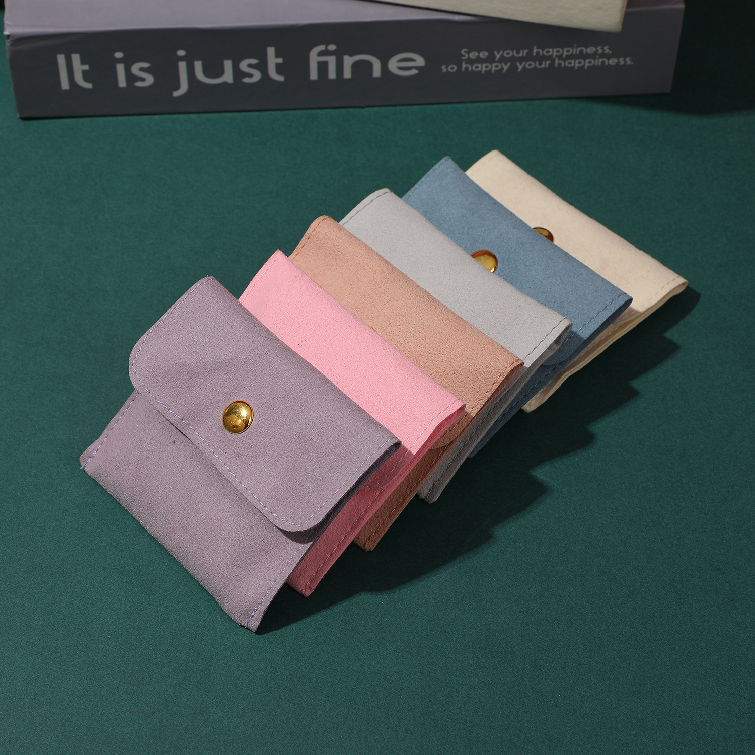 Solid Color Pattern 1 Piece Microfiber Simple Style Daily Solid Color Jewelry Packaging Bags