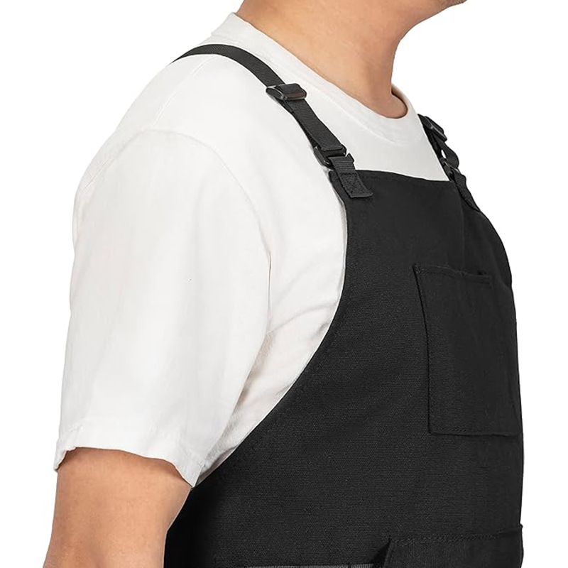 Amazon delantal de lona gruesa logotipo personalizado arte Restaurante Camarero ropa de trabajo jardinería carpintería delantal al por mayor