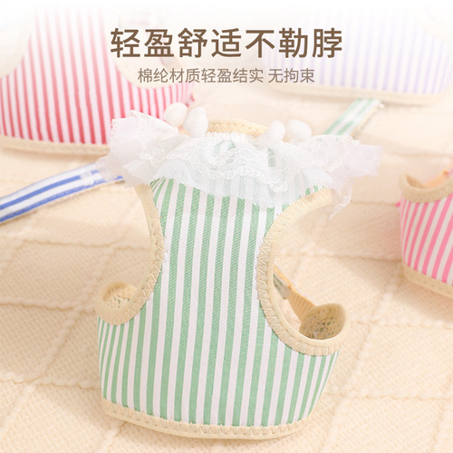 Pet Dog Leash Cute Chest and Back Strap for Walking Cats Small Dog Collar Dog Rope Accessory