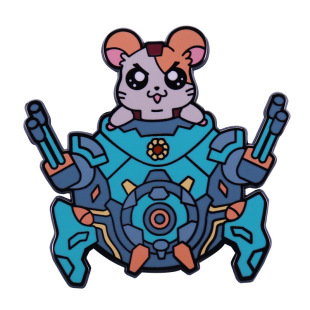 Overwatch Shooting Game Brooch Hammond Hamtaro Fun Mix Badge