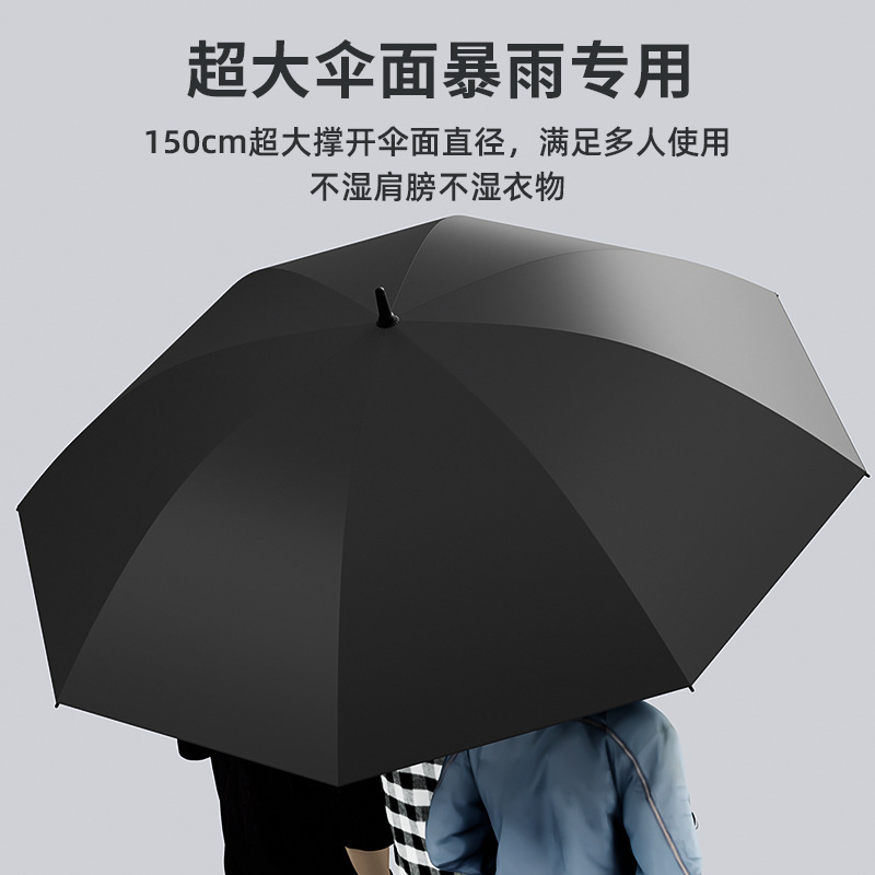 双层自动雨伞长柄超大号加固加厚结实抗暴风雨三双人男士高端广告|undefined