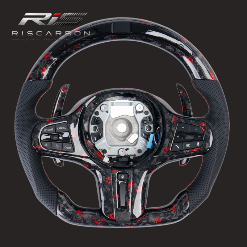 Compatible with BMW forged carbon fiber steering wheel 3 Series 5 Series X3 X5 G20 G30 G05 G01 G22 G11 G02 G06