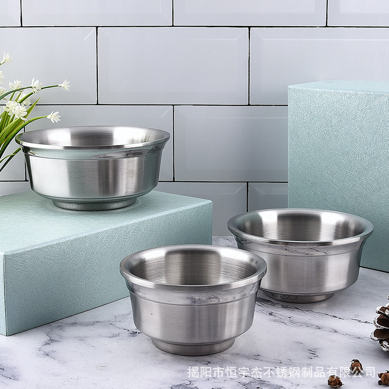 304 stainless steel bowl double -layer heat insulation bowl…