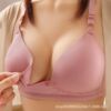 Thin underwear for breastfeeding, supporting postpartum comfortable push up bra for pregnant, front lock