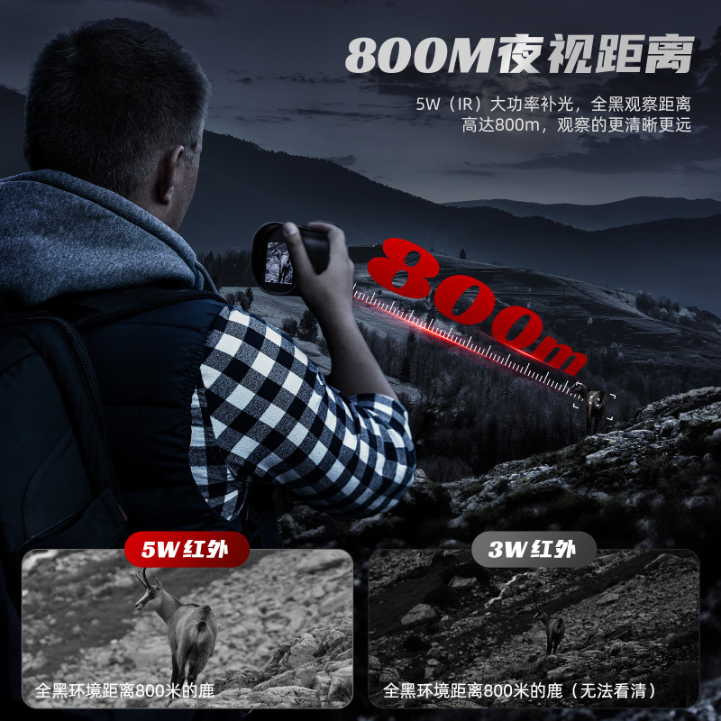 25年新製品329単筒2インチスクリーン10x超清昼と夜用撮影ビデオデジタル赤外線ナイトビジョン現物|undefined