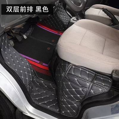 Universal Foot Pad – Truck X3Plus Floor Mat Surround Accessories - fully-enclosed-double-layer-black-cross-king-x3-front-row