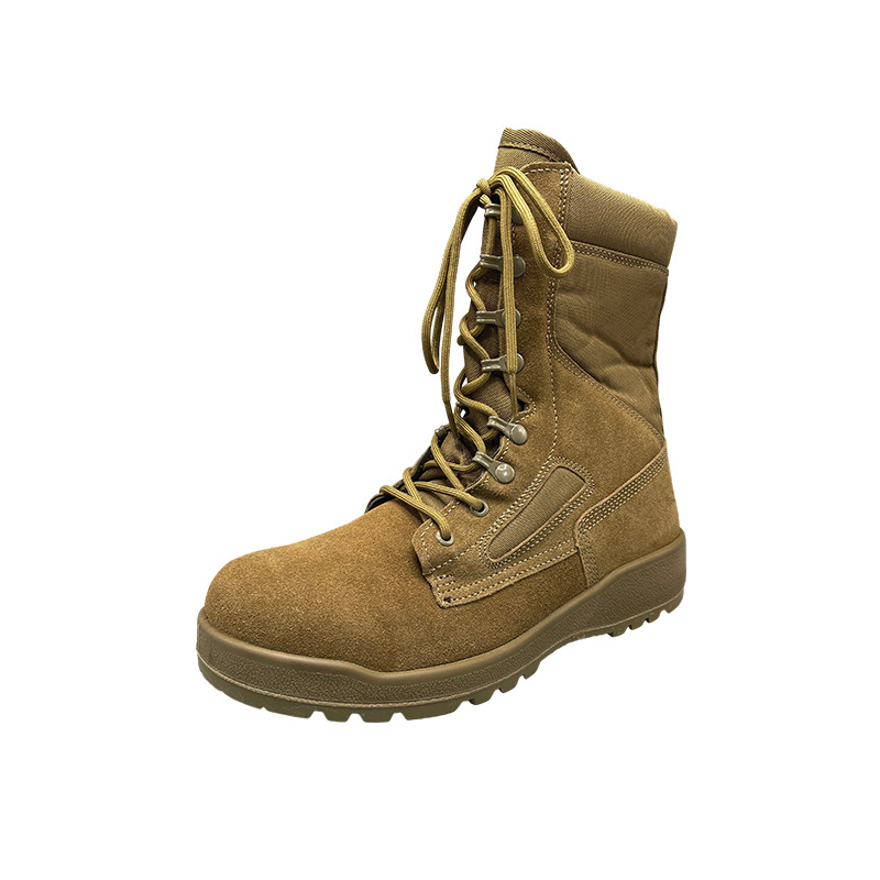 Botas del desierto al aire libre, zapatos de senderismo, botas de combate altas para hombres, zapatos de senderismo ligeros y transpirables, herramientas, botas de guerra a prueba de viento y arena