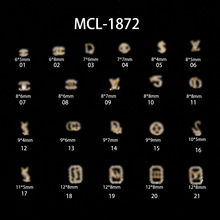 美甲饰品合金网红爆款DIY点钻合金平底钻指甲贴片异形钻大牌饰品