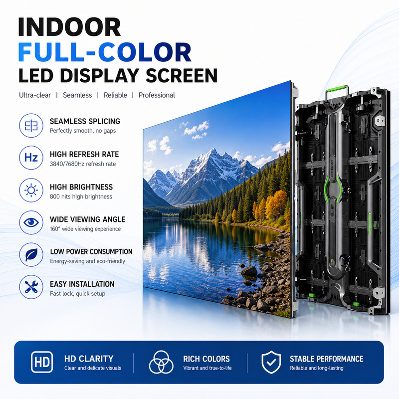 P2.5 P2 P1.8 P1.5 Indoor Led Display Screen for Meeting Room Full Color Gob Waterproof and Dustproof High Definition