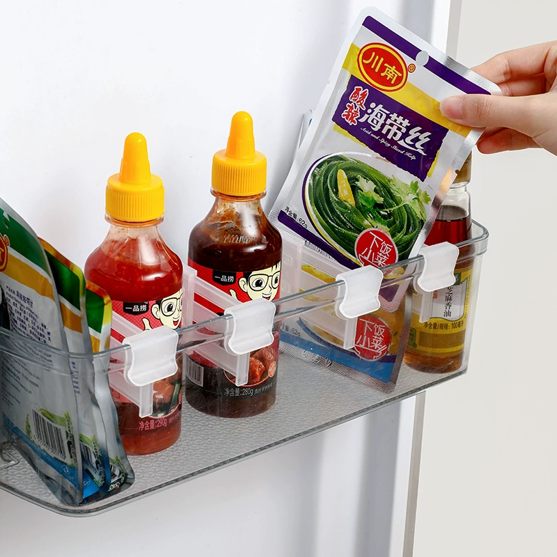 Refrigerator separation side door Slim tablet can retractable plywood kitchen partition partition storage box plastic free combination
