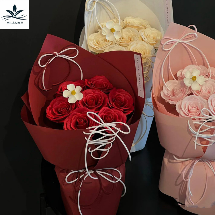 Corda de lana coreana ramo de flores decoración arco correa decoración hecha a mano DIY cinta de embalaje de regalo image 3