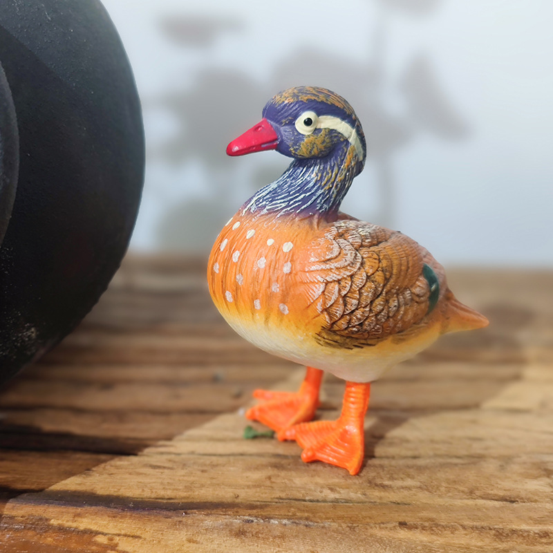 Antiguo método de cultivo de peceras, paisaje, decoración de rocalla de micro paisaje, decoración de PVC, Enai Mandarin Duck Garden, planta en maceta explosiva