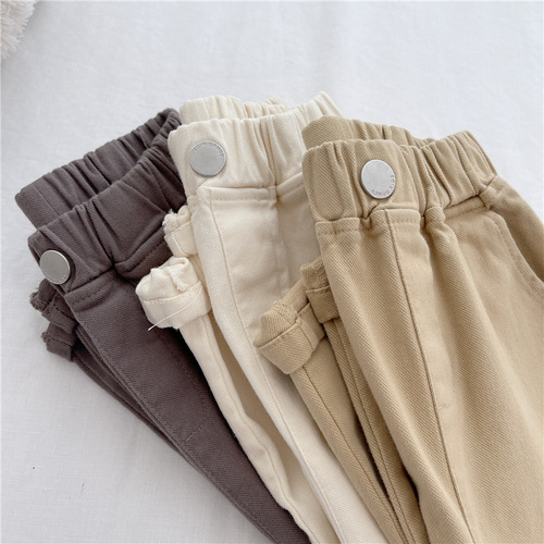 Boys and girls spring and autumn trousers  autumn new casual outerwear for small and medium-sized children loose harem pants trendy trousers