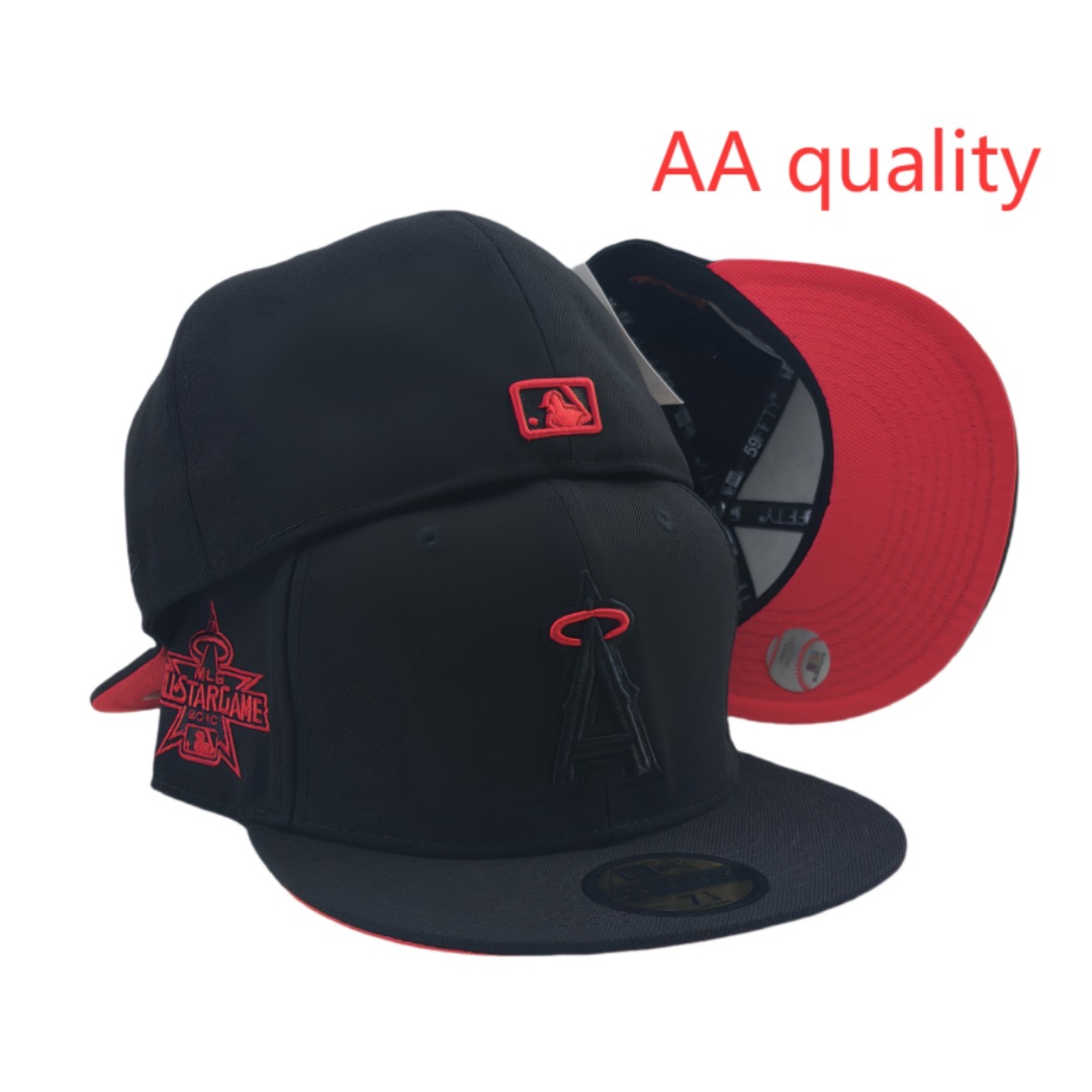 2025 nueva venta caliente exportación transfronteriza MLB gorra de béisbol AA patrón ala plana tamaño de moda sombrero de ala plana