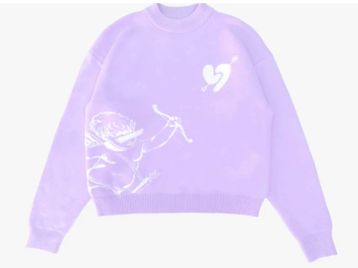 Демисезонный вязаный свитер, oversize, круглый ворот