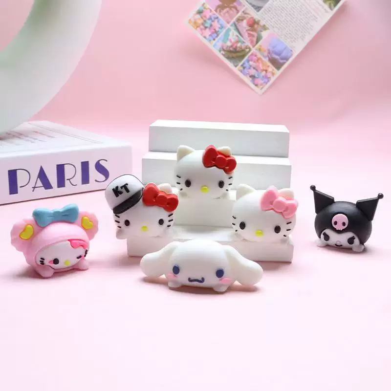 Sanrio, cartoon decorations, three dimensional doll, DIY, in 3d format
