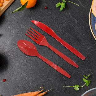 Spoon Disposable Tableware Thickened Plastic Individually Packaged Porridge Spoon Takeaway Packaged Fast Food Soup Spoon Wholesale Commercial Use