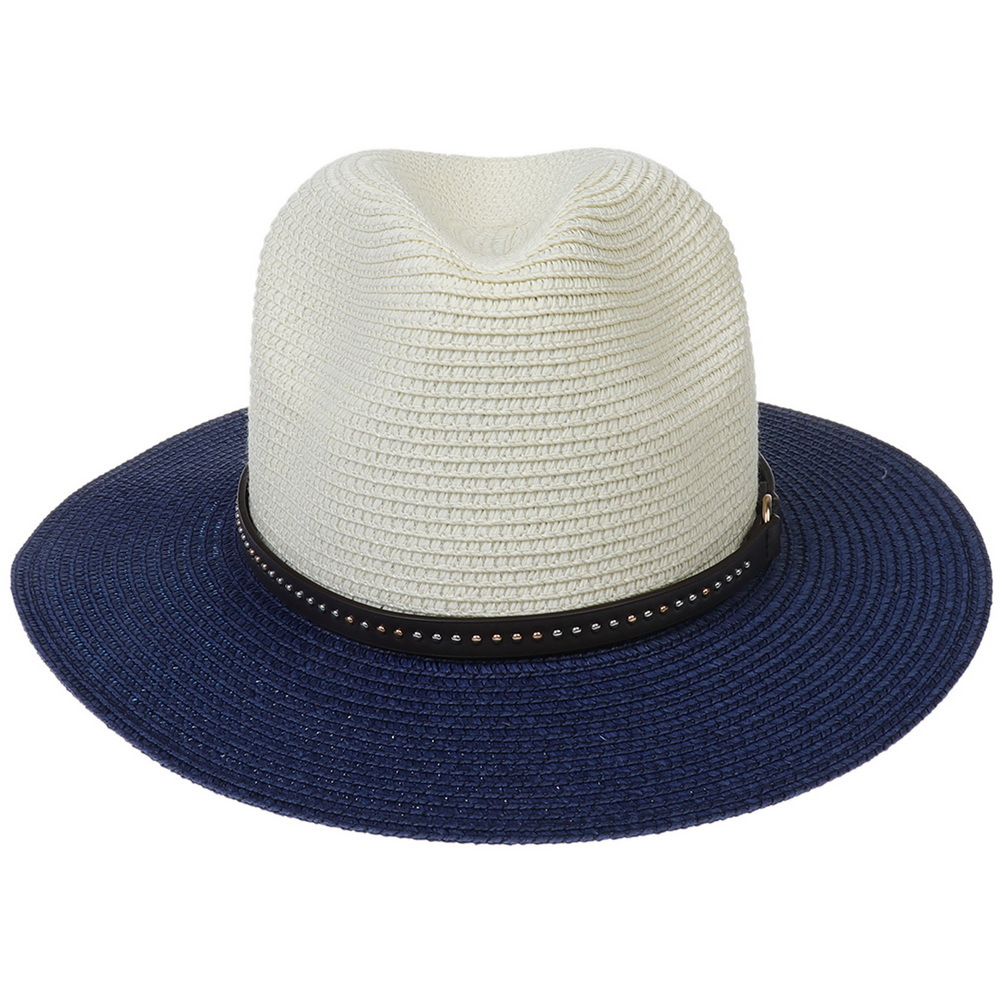 للجنسين أسلوب بسيط متعدد الألوان طنف كبيرة قبعة فيدورا display picture 8