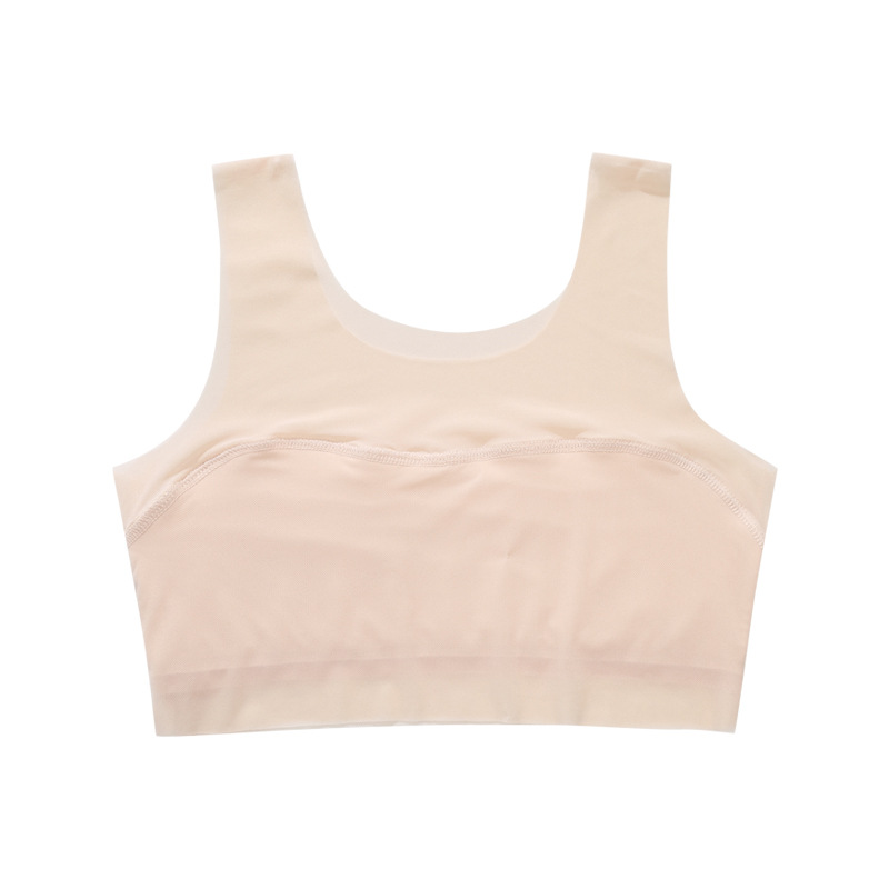 Ropa interior del desarrollo de las niñas estrictamente seleccionadas ropa interior de la escuela primaria de los niños chaleco interior ropa anti-Bump de algodón integrado de una sola pieza