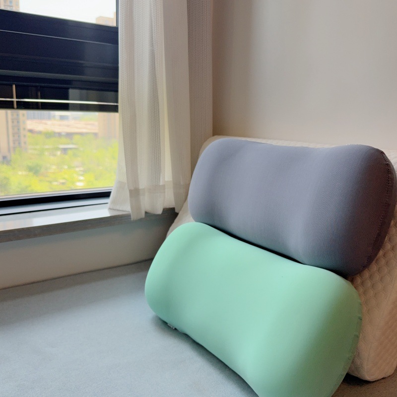 Venta caliente de comercio exterior verano sensación fría memoria almohada de hueso de algodón soporte lumbar seda de hielo sensación fresca oficina siesta almohada para el hogar