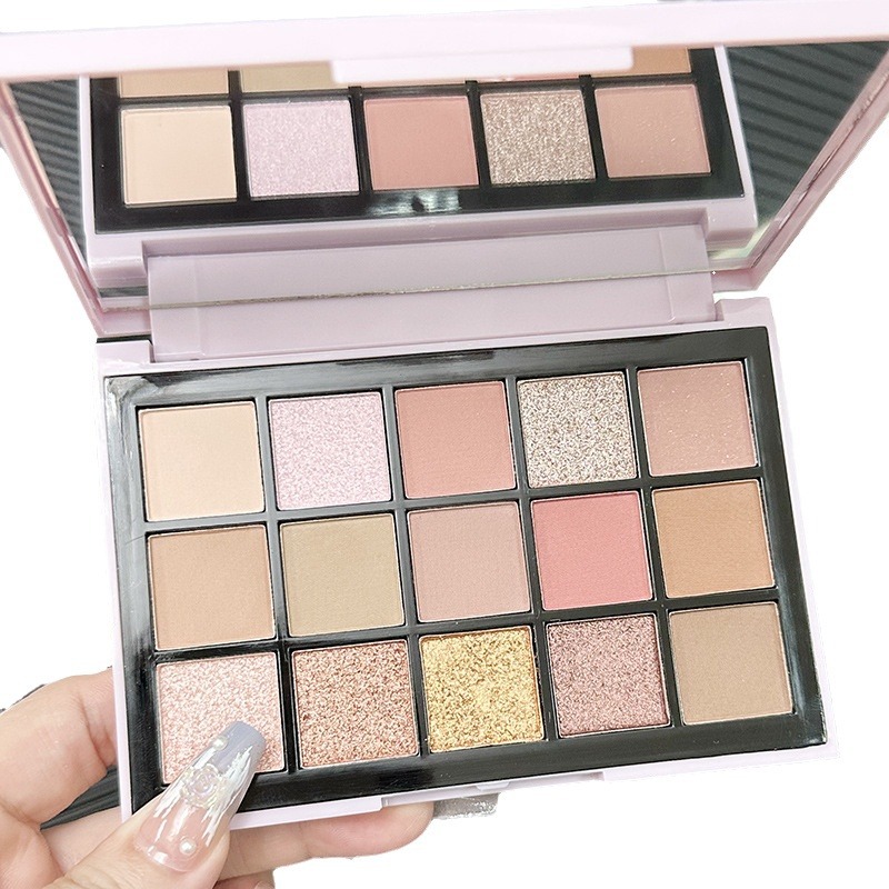 Yiyi Dance Play Sombras de ojos de quince colores-ins La misma paleta de sombras de ojos 15 colores Macarons Sombras de ojos mate