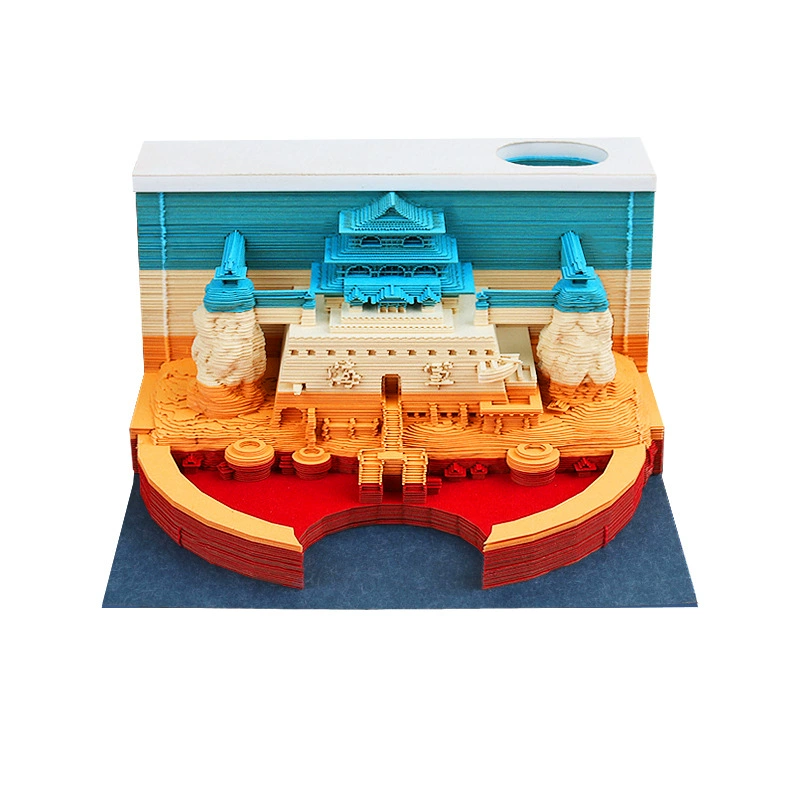 3D Castle Desk Calendar, Custom Creative Gift, 2026 Weekly Options with Lighted Covers