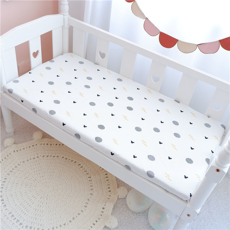 Baby fitted sheet cotton crib cotton bed sheet newborn bedding bedspread cover children fitted sheet quilt sheet