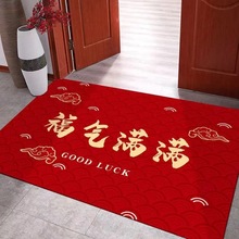 玄关门垫加厚吸水防滑防尘脚垫家用水晶绒进门地垫乔迁新居地毯