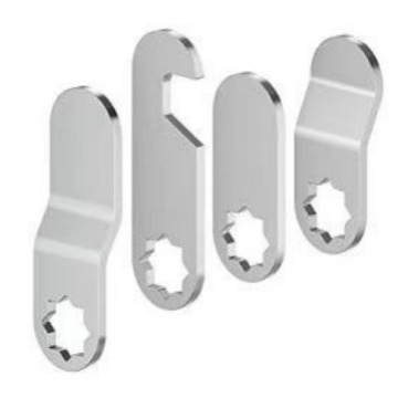 Cross-Border Foreign Trade Mailbox Lock Latch Plate, Toggle Lock Stopper, Drawer Lock Hook Plate Set, Lock Plate Bag, Individually Packaged
