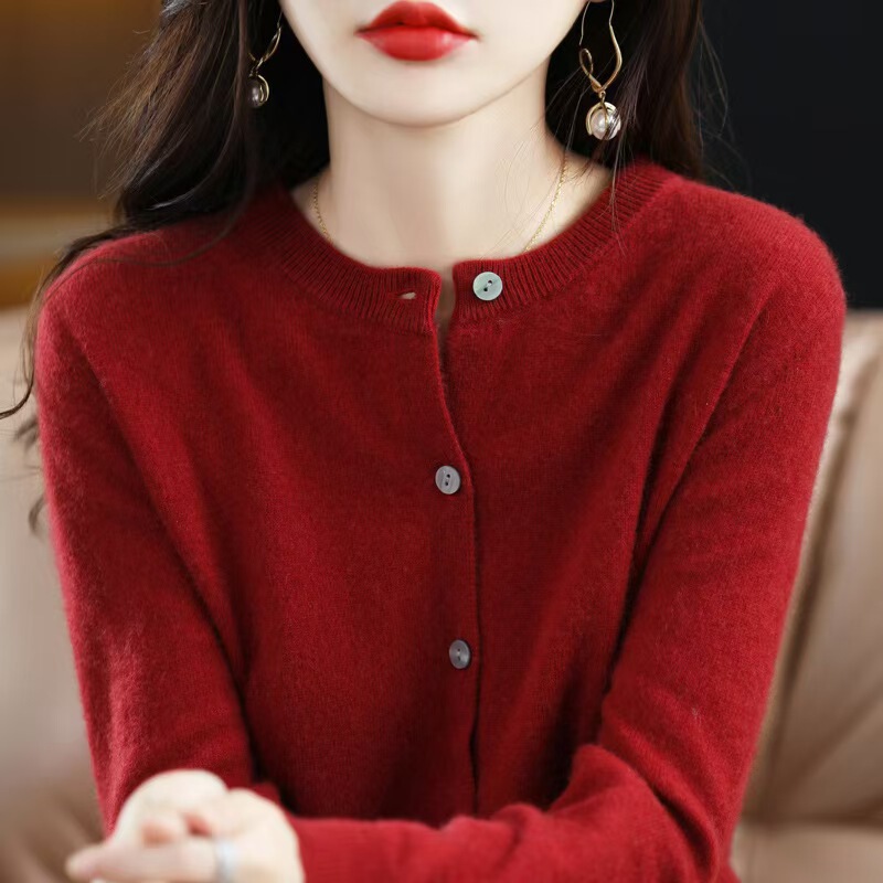 2025秋冬季新款韩版打底衫羊绒针织衫开衫毛衣品牌女装批发货源|undefined