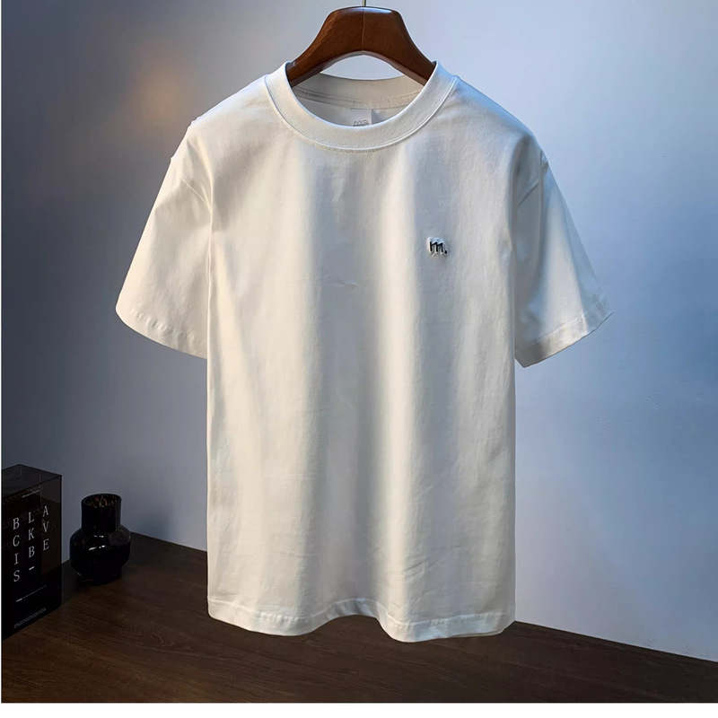 Swiss Minimalist Style High-Quality Printed Men's Short-Sleeve Shirts for Company Team-Building Activities with Custom Logo Customization Cases