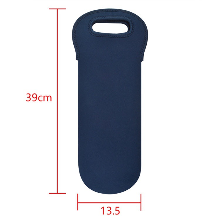 现货红/蓝/黑色单支装潜水料红酒酒瓶套单只香槟瓶袋广告礼品袋