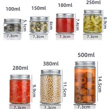 厂家批发玻璃直筒密封罐玻璃酱菜瓶辣椒酱菜瓶密封果酱玻璃瓶
