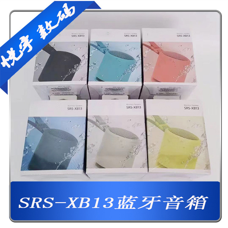 Cross-Border Export Srs-Xb13 Portable Mini Wireless Bluetooth Speaker with Heavy Bass, Long Battery Life, Waterproof and Dustproof