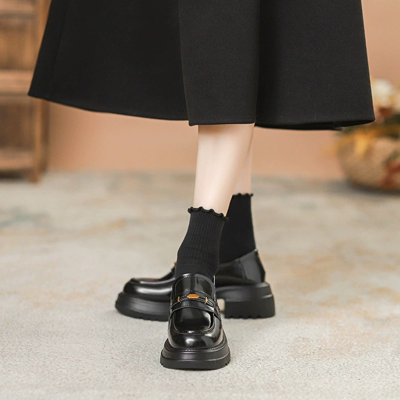 Loafers for leisure, footwear, high shoes for leather shoes, soft sole