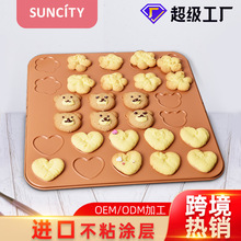 厂家批发碳钢DIY饼干烤盘不粘马卡龙烤盘家用蛋糕模具烘焙工具