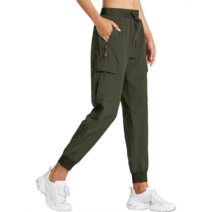 Casual Cargo Pants for Women, Sports Jogging Pants, Hiking Drawstring Multi-Pocket Tactical Pants, Amazon Aliexpress