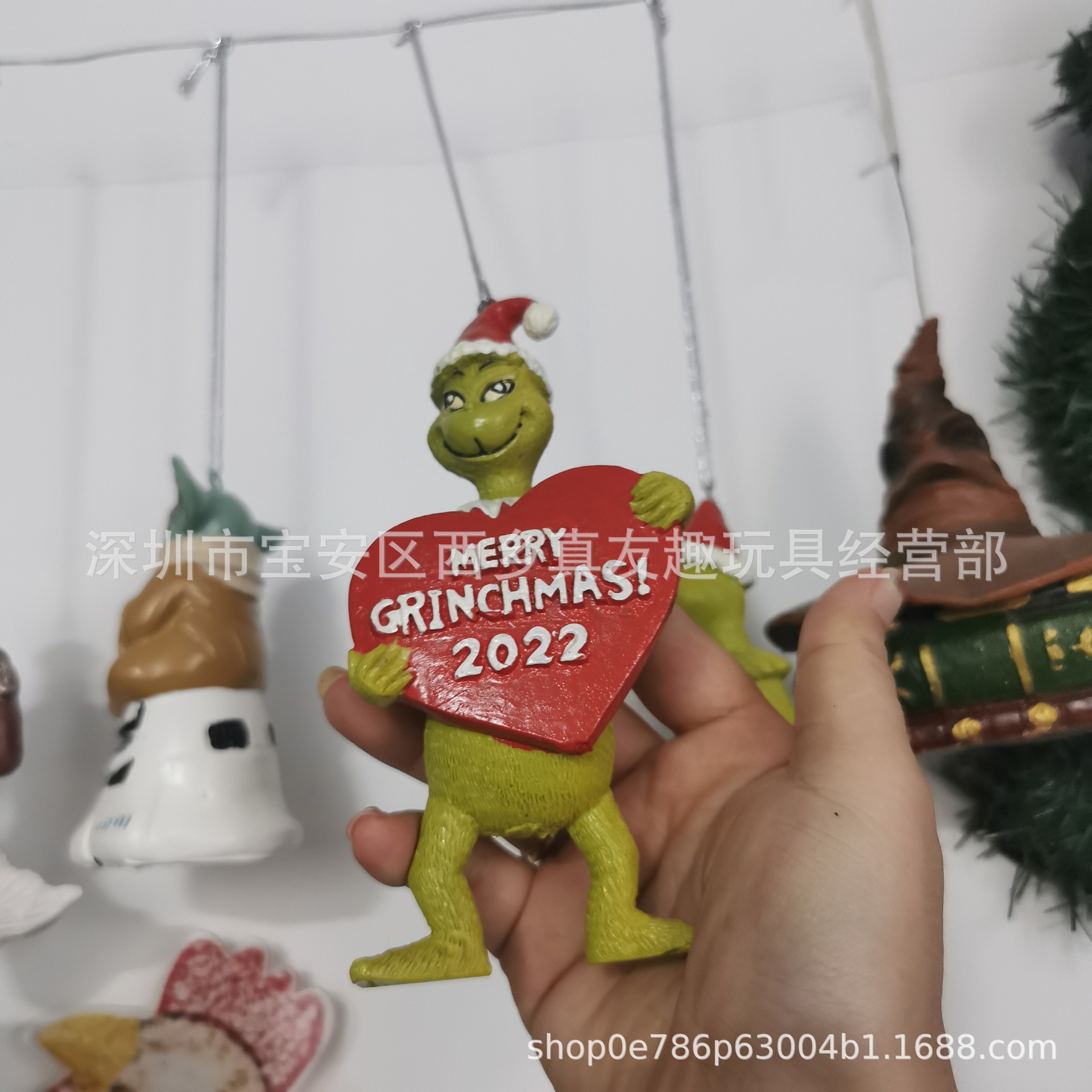 Grinch love pendant