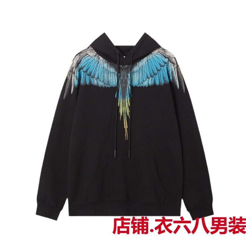 Wings Correct Edition ドロップシッピング プルオーバー フード付き 多用途 カジュアル 春と秋 マルチスタイル スウェットシャツ コンプリートセット|undefined