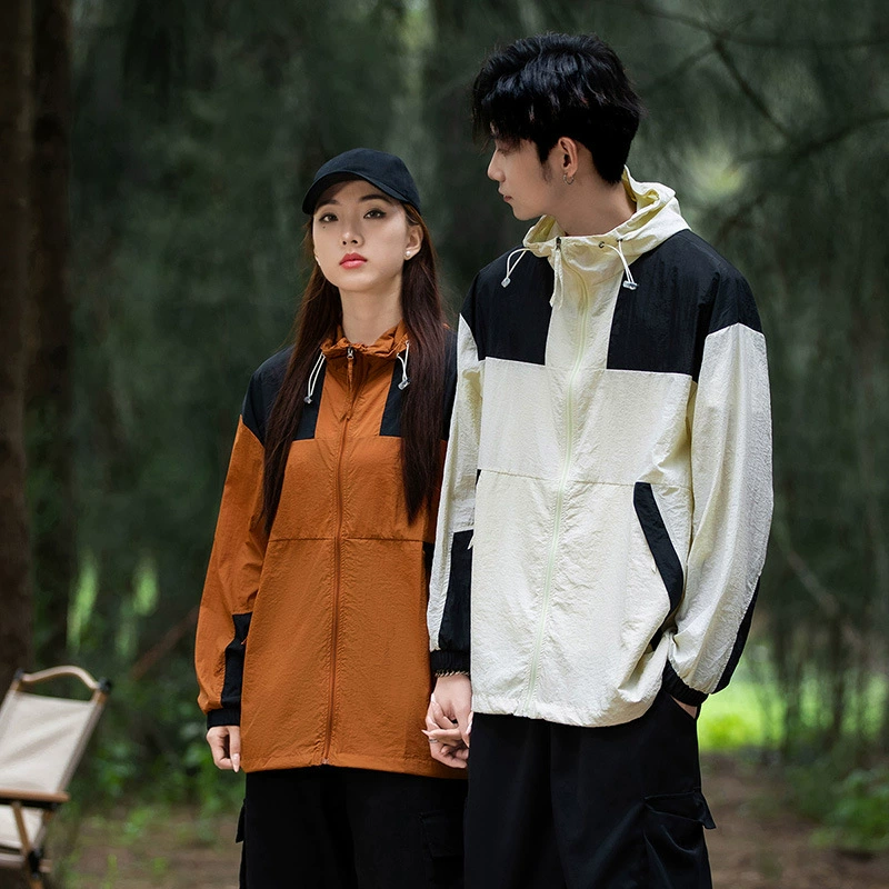 Летняя пробка на открытом воздухе пара повседневных спортивных солнцезащитных костюмов мужской солнцезащитный крем