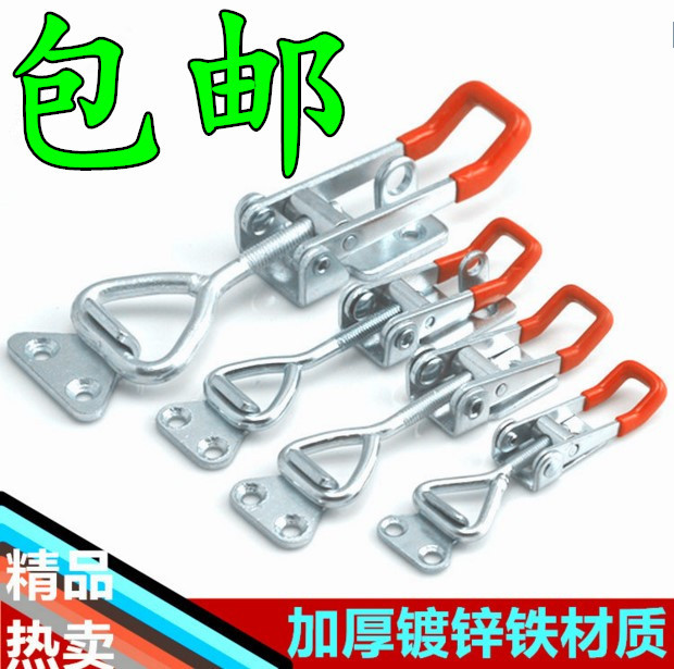 304不锈钢夹具 可调节搭扣锁扣锁夹箱扣 门栓式快速门栓夹钳