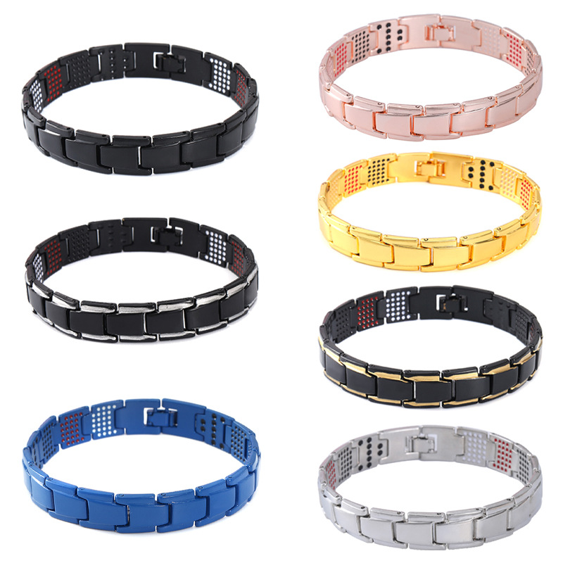 Bracelets Classification Hip-Hop Geometric Zinc Alloy Plating Men's Bracelets Men's Chain Bracelets