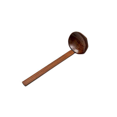Japanese wooden ramen soup spoon colander tortoise shell spoon hot pot spicy hot long handle spoon simple household log tableware