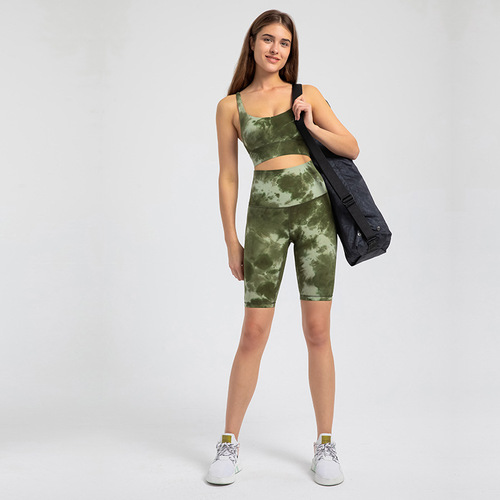 Summer new high-waist butt-lifting yoga pants, double-sided brushed elastic slim running sports pants for women