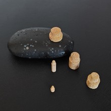 铜粉颗粒烧结油滤芯20mm 带台阶铜滤芯粗粉透气性好