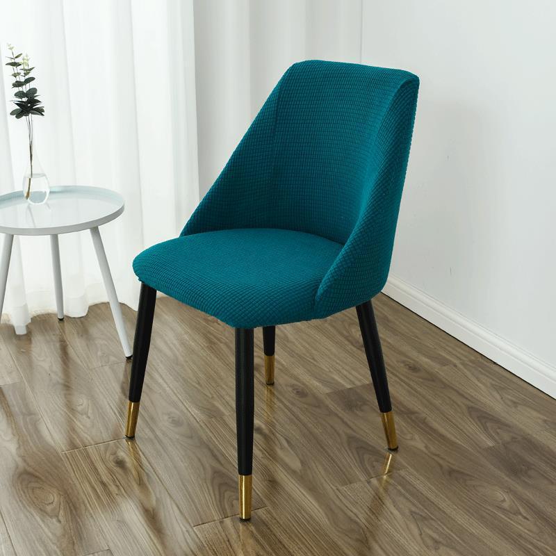 Cubierta de silla de comedor semicircular de grano de maíz simple moderno, respaldo de mesa de comedor para el hogar, funda de silla universal para cuatro estaciones, hogar