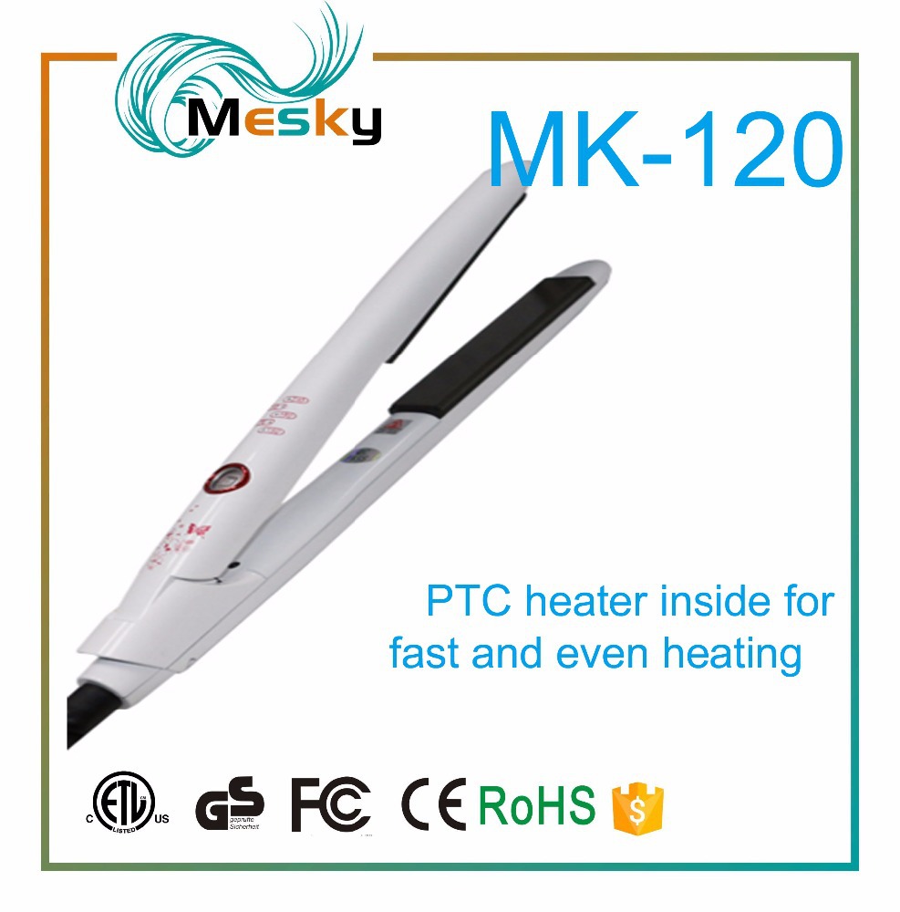 MESKY跨境电商美发工具直发器钛合金私人标签钛扁铁1英寸版直发器