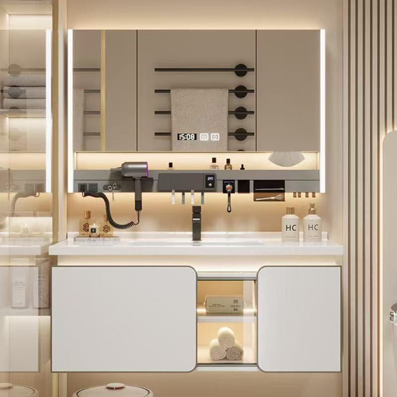 2026 New Model Bathroom Cabinet in Light Luxury Style, Solid Wood Bathroom Cabinet with Integrated Ceramic Basin, Bathroom Sink with Integrated Basin 2026 New Model Bathroom Cabinet in Light Luxury Style, Solid Wood Bathroom Cabinet with Integrated Ceramic Basin, Bathroom Sink with Integrated Basin